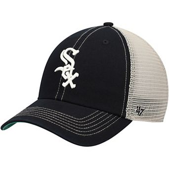 Men's '47 Black Chicago White Sox Trawler Clean Up Trucker Snapback Hat