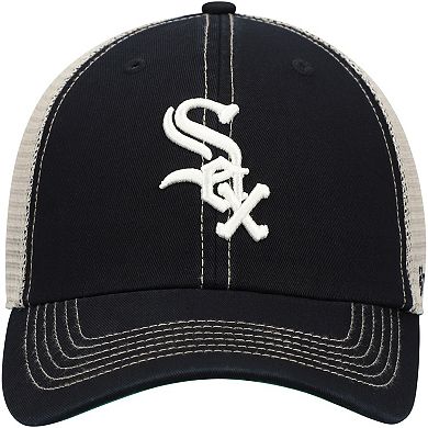Men's '47 Black Chicago White Sox Trawler Clean Up Trucker Snapback Hat