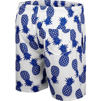 Men's Colosseum White/Royal Florida Gators Pineapple Swim Shorts