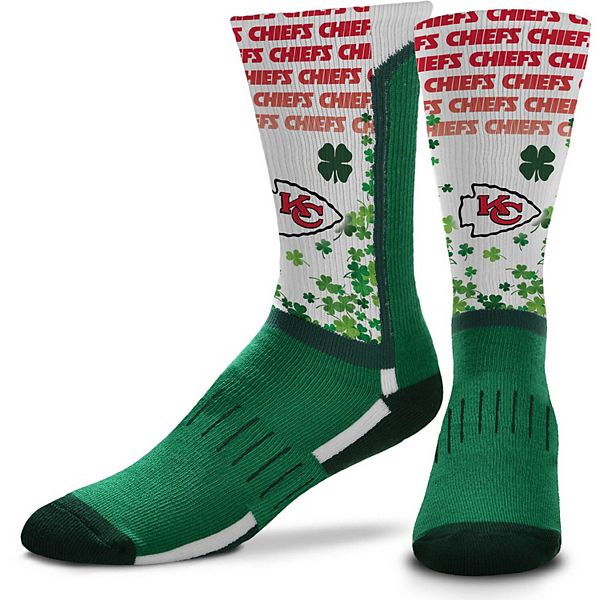 Kansas City Chiefs For Bare Feet End to End Crew Socks