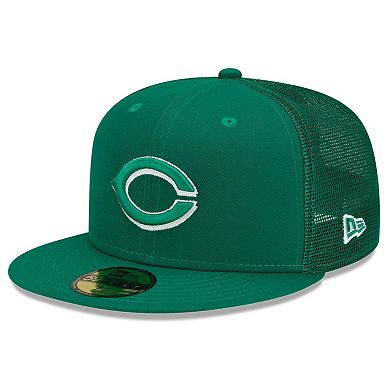 Men's New Era Green Cincinnati Reds 2022 St. Patrick's Day On-Field 59FIFTY Fitted Hat