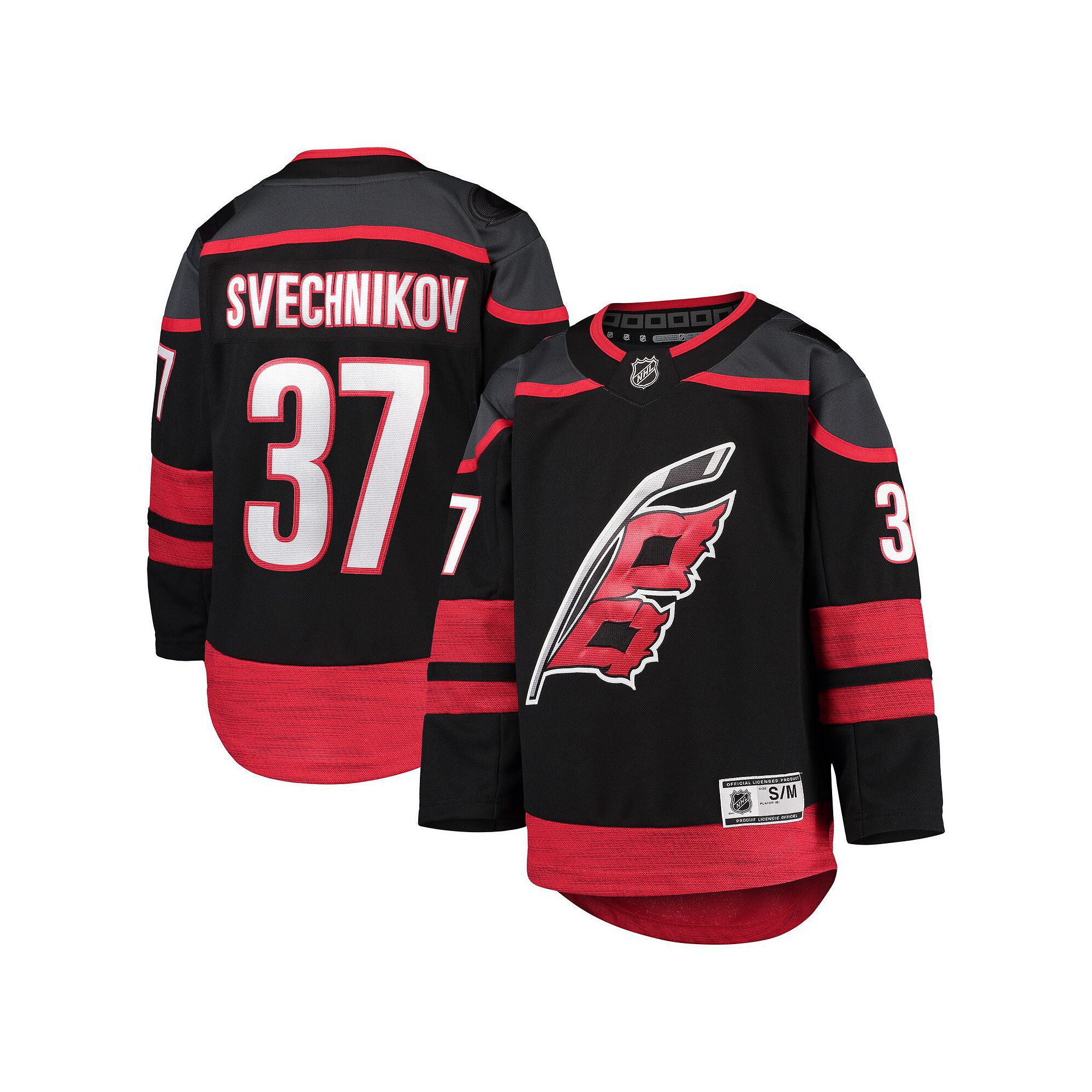Youth Andrei Svechnikov Black Carolina Hurricanes Home Premier Player Jerse
