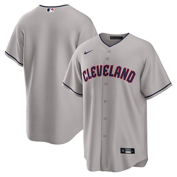 Men's Nike Gray Cleveland Guardians Road Authentic Team Jersey