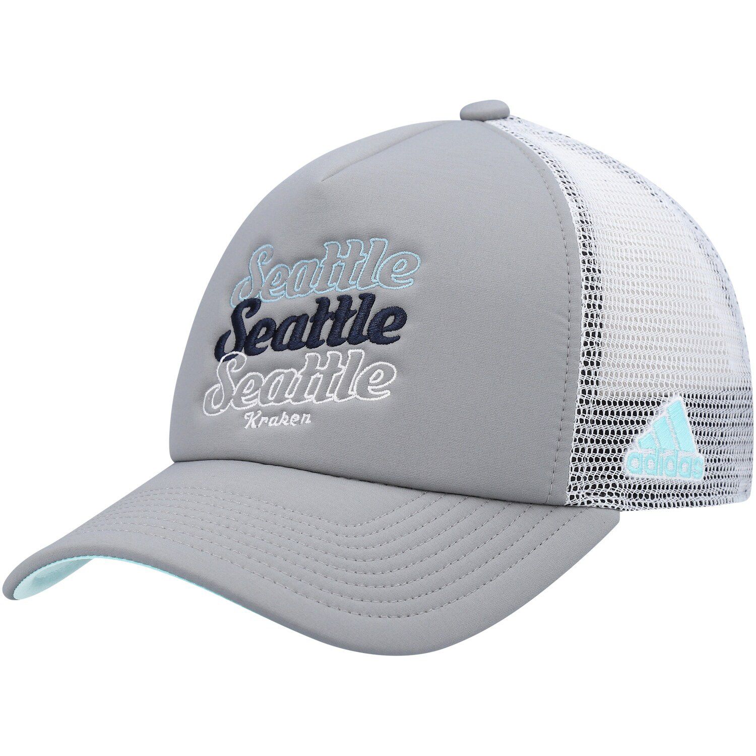 Men's Seattle Kraken adidas Camo/Black Military Appreciation Flex Hat