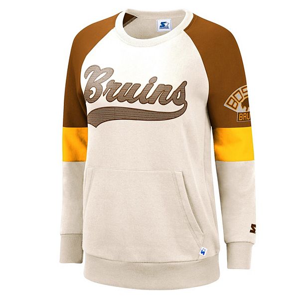 Women's G-III 4Her by Carl Banks White Boston Bruins City Graphic Sport Fitted Crewneck T-Shirt Size: Medium