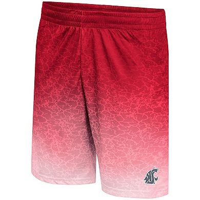 Men's Colosseum Crimson Washington State Cougars Walter Shorts