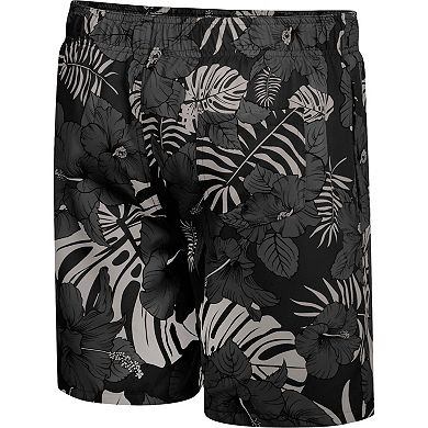 Men's Colosseum Black Army Black Knights The Dude Swim Shorts