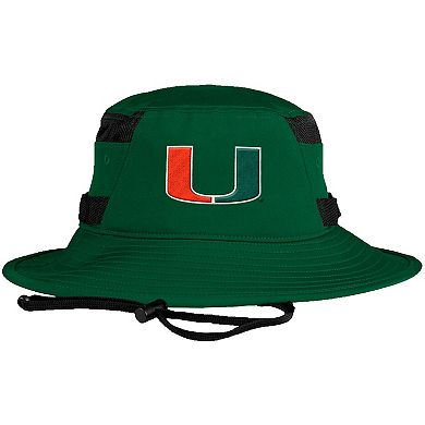 Men's adidas Green Miami Hurricanes 2021 Sideline AEROREADY Bucket Hat