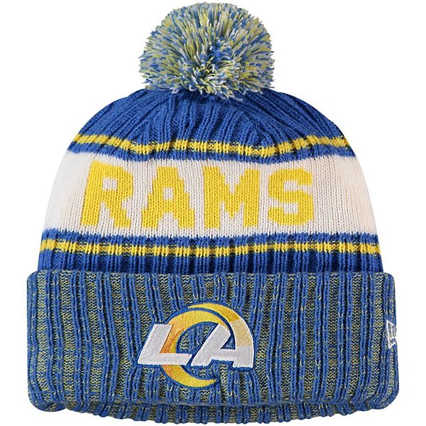 New Era Men's New Era Royal Los Angeles Rams 2022 Sideline Ink Dye Cuffed Knit  Hat