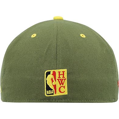Men's Mitchell & Ness x Lids Olive Washington Wizards Dusty Hardwood Classics Fitted Hat