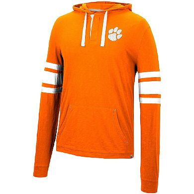 Men's Colosseum Orange Clemson Tigers Lebowski Hoodie Long Sleeve T-Shirt