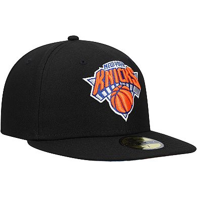 Men's New Era Black New York Knicks Team Wordmark 59FIFTY Fitted Hat