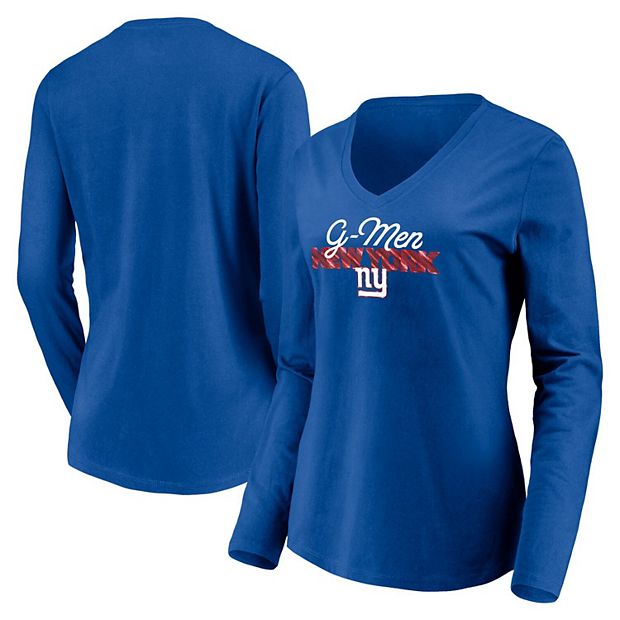 NFL Women S V-Neck Sweater New York Giants Medium