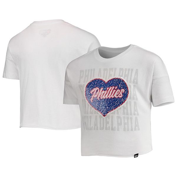 Philadelphia Phillies Official MLB Genuine Kids Youth Girls Size Sheer Shirt  New