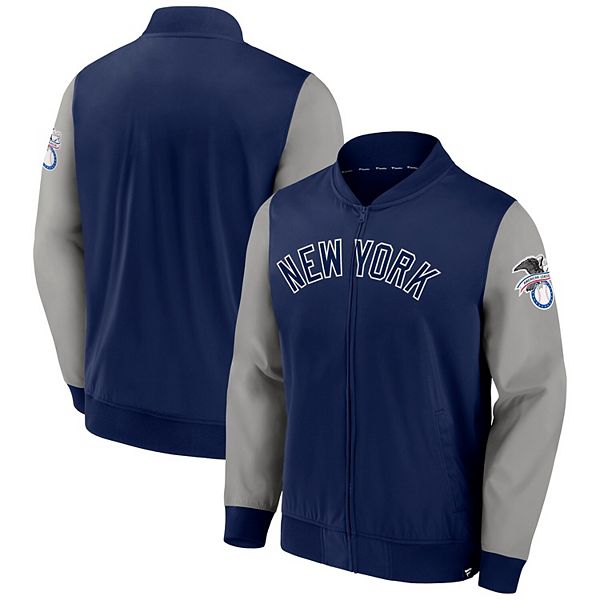 Men's Fanatics Branded Navy New York Yankees Tough Minded Quarter-Zip Jacket