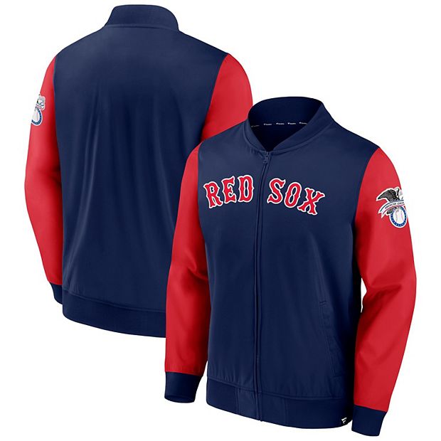 Boston Red Sox Fanatics Branded Iconic Record Holder Full-Zip Lightweight  Windbreaker Bomber Jacket - Navy/Red