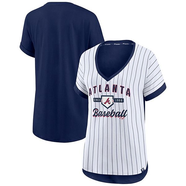 Women's Concepts Sport White Atlanta Braves Gable Knit T-Shirt Size: Large