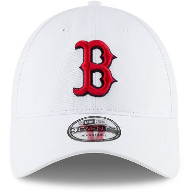 Men's New Era White Boston Red Sox Fashion Core Classic 9TWENTY Adjustable Hat