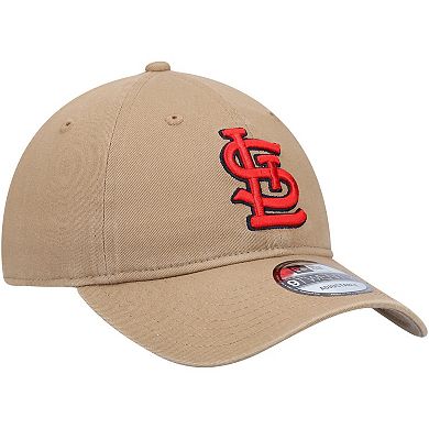 Men's New Era Khaki St. Louis Cardinals Fashion Core Classic 9TWENTY Adjustable Hat