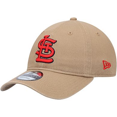 Men's New Era Khaki St. Louis Cardinals Fashion Core Classic 9TWENTY Adjustable Hat