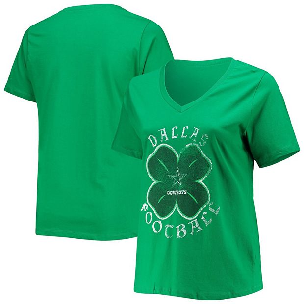 Women s Fanatics Branded Green Dallas Cowboys Plus Size Celtic T Shirt