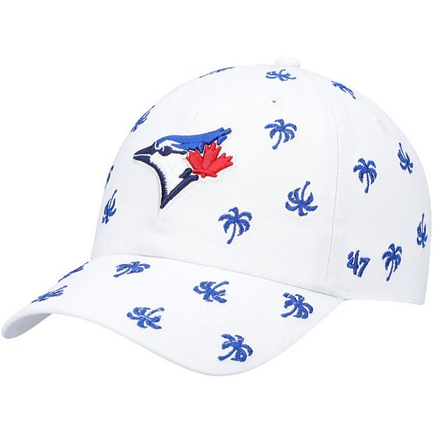 47 Brand Women's Toronto Blue Jays White Confetti Icon Clean Up Adjustable  Hat