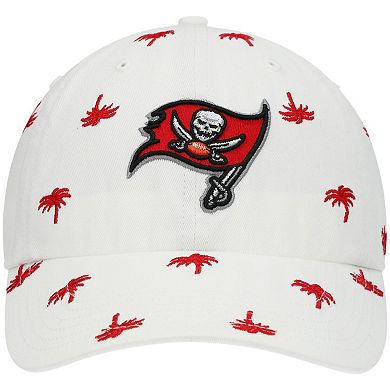 Women's '47 White Tampa Bay Buccaneers Confetti Clean Up Adjustable Hat