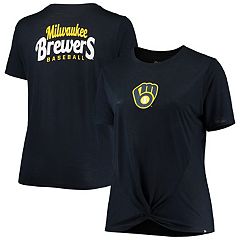 New Era Women's Navy Milwaukee Brewers Active Racerback Tank Top