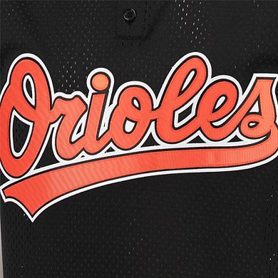 Men's Mitchell & Ness Cal Ripken Jr. Black Baltimore Orioles Cooperstown Mesh Batting Practice Jersey