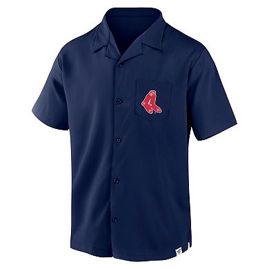Men's Fanatics Branded Navy Boston Red Sox Proven Winner Camp Button-Up Shirt