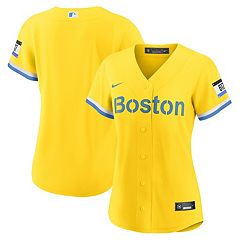 Profile Women's Black Boston Red Sox Plus Size Pop Fashion Button-Up Jersey Size:3XL