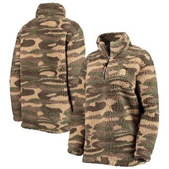 Women's G-III Sports by Carl Banks Camo New Jersey Devils Sherpa Quarter-Zip Jacket