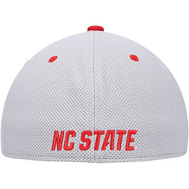 Men's adidas Gray/Red NC State Wolfpack On-Field Baseball Fitted Hat
