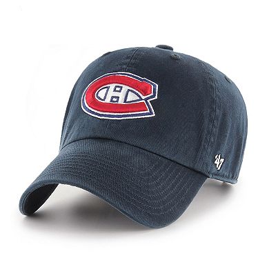 Men's '47 Navy Montreal Canadiens Team Clean Up Adjustable Hat