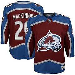 47 Nathan MacKinnon Colorado Avalanche Navy Player Lacer Pullover Hoodie