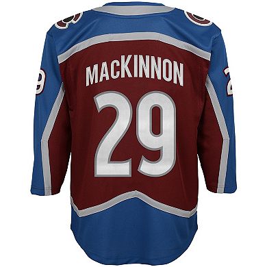 Youth Nathan MacKinnon Burgundy Colorado Avalanche Premier Player Jersey