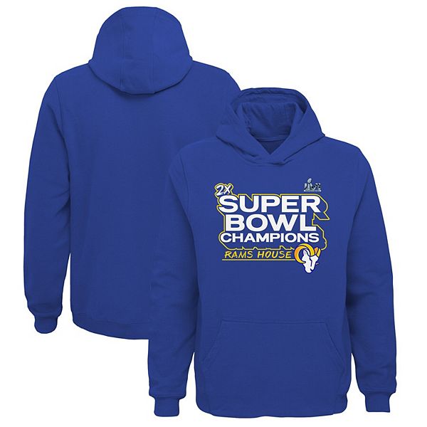 Nfl Los Angeles Rams Boys' Long Sleeve Performance Hooded