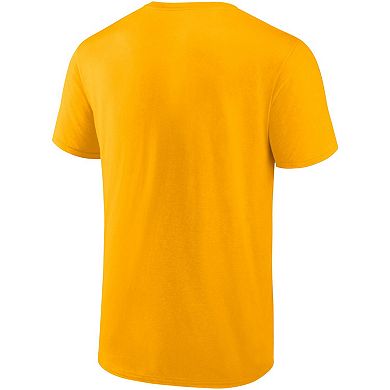 Men's Fanatics Branded Gold Milwaukee Brewers Iconic Glory Bound T-Shirt