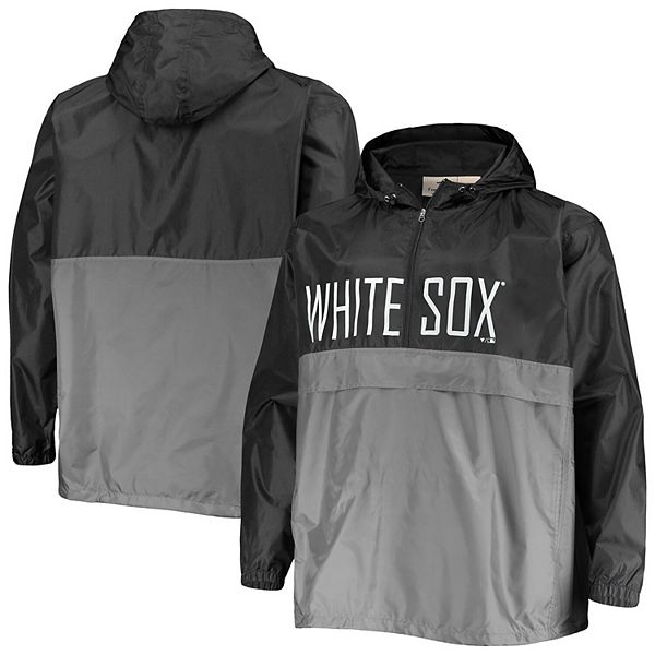 WHITESOX フード付きジャケット 黒/灰色 Men's Black/Gray Chicago