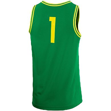 Unisex Nike #1 Green Oregon Ducks Women's Basketball Replica Jersey