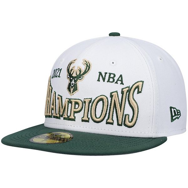 New Era 59FIFTY Identity D3 Green Milwaukee Bucks Fitted Hat / 7 3/8