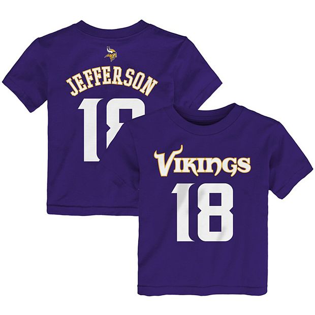 Justin Jefferson Minnesota Vikings Youth Play Action Graphic shirt