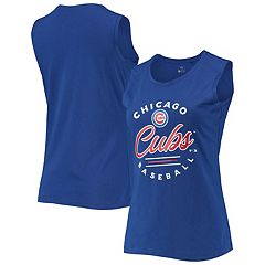 Women's Chicago Cubs New Era Royal Mesh Insert Jersey Tank Top