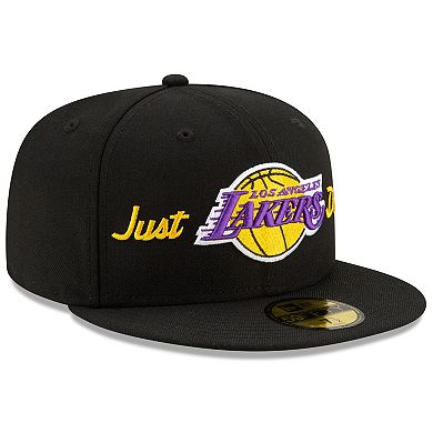 Men's New Era x Just Don Black Los Angeles Lakers 59FIFTY Fitted Hat