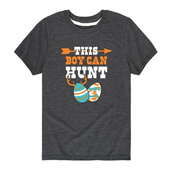 Boys 8-20 This Boy Can Hunt Easter Eggs Graphic Tee