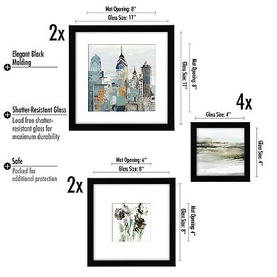 Americanflat New York City In Bloom Framed Wall Art 8-piece Set