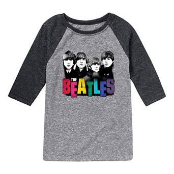 Boys 8-20 The Beatles Colorful Raglan Graphic Tee