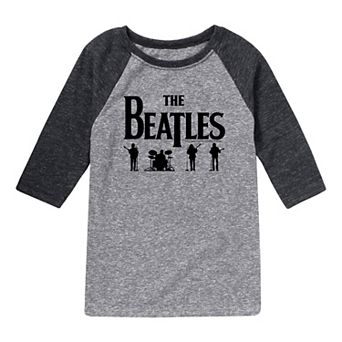Boys 8-20 The Beatles Silhouettes Raglan Graphic Tee