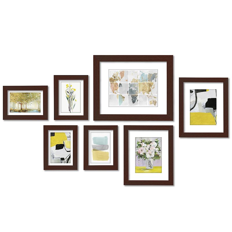 46952233 Americanflat Yellow Garden Getaway Framed Wall Art sku 46952233