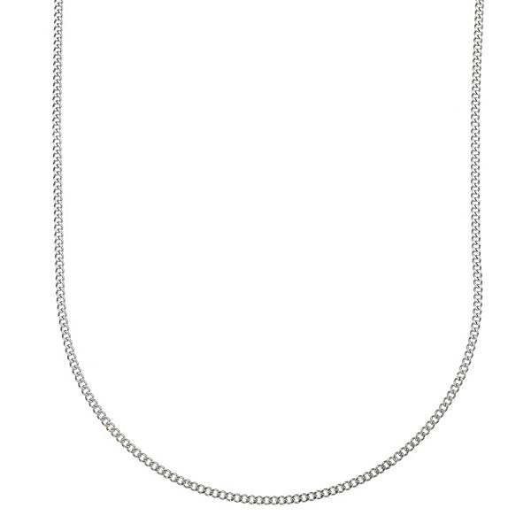 Men's LYNX Stainless Steel 2 mm Curb Chain Necklace